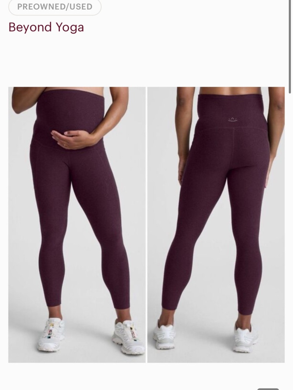 Space dye maternity leggings